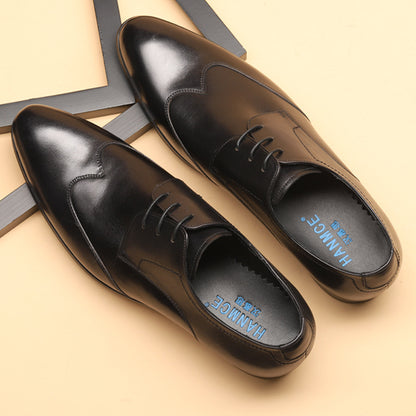 Business Pointed Toe Men's Small Leather Shoes