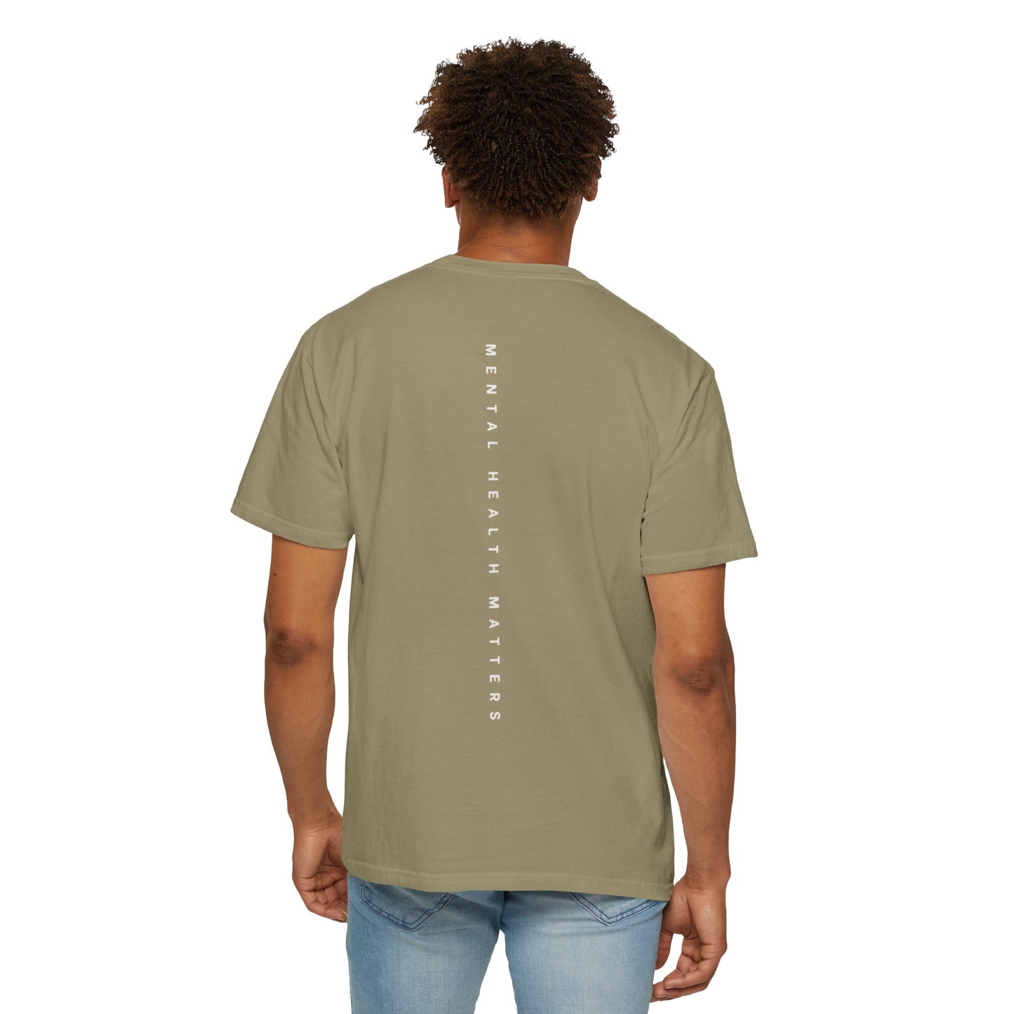 Unisex Garment-Dyed T-shirt: 'Mental Health Matters' Inspirational Tee