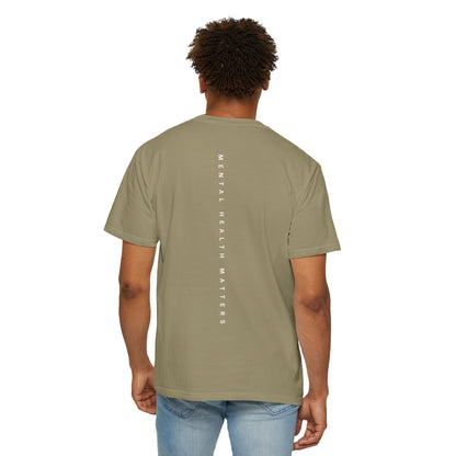 Unisex Garment-Dyed T-shirt: 'Mental Health Matters' Inspirational Tee