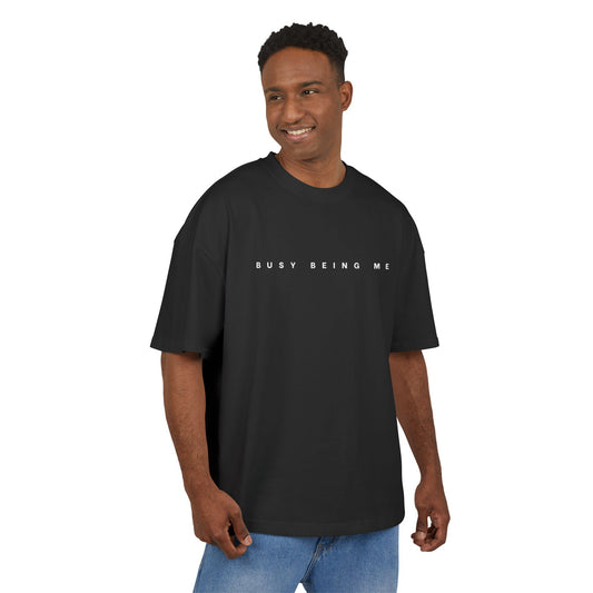 Casual Box Tee - Busy Being Me Black T-Shirt for Everyday Comfort