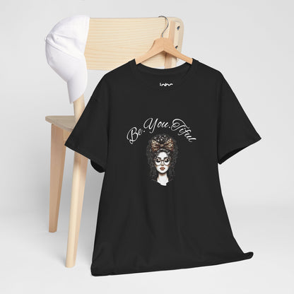 Be You Tiful Unisex Heavy Cotton Tee - Inspirational Graphic Tee for Self-Expression