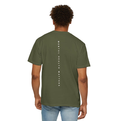 Unisex Garment-Dyed T-shirt: 'Mental Health Matters' Inspirational Tee