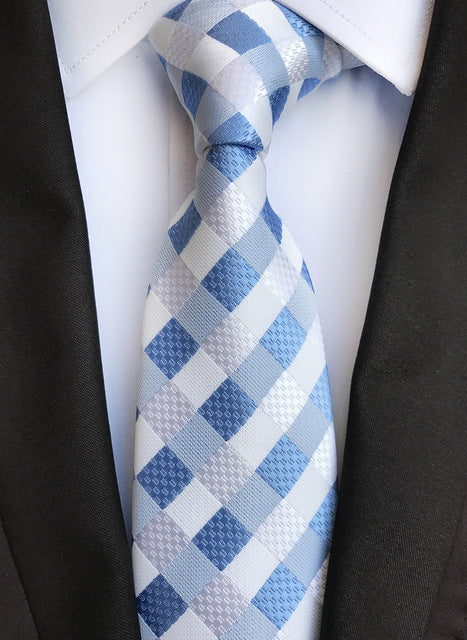 Silk tie luxurious striped Plaid tie