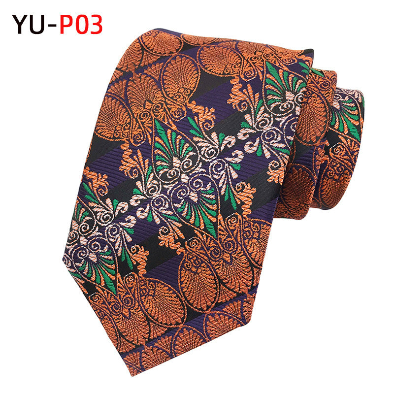 Paisley Big Flower Formal Wear Business Casual Tie