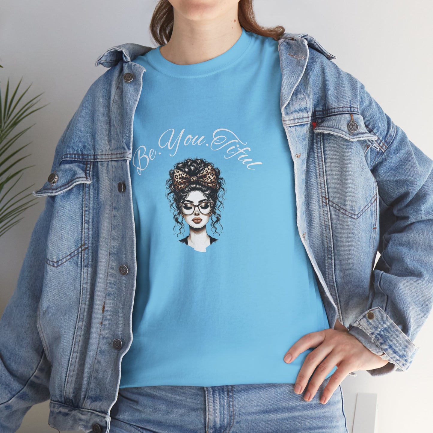 Be You Tiful Unisex Heavy Cotton Tee - Inspirational Graphic Tee for Self-Expression