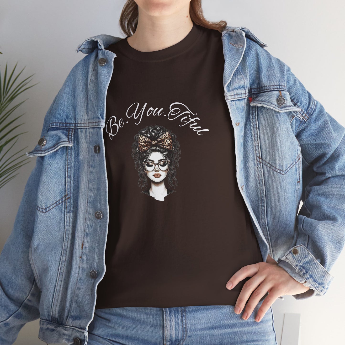 Be You Tiful Unisex Heavy Cotton Tee - Inspirational Graphic Tee for Self-Expression