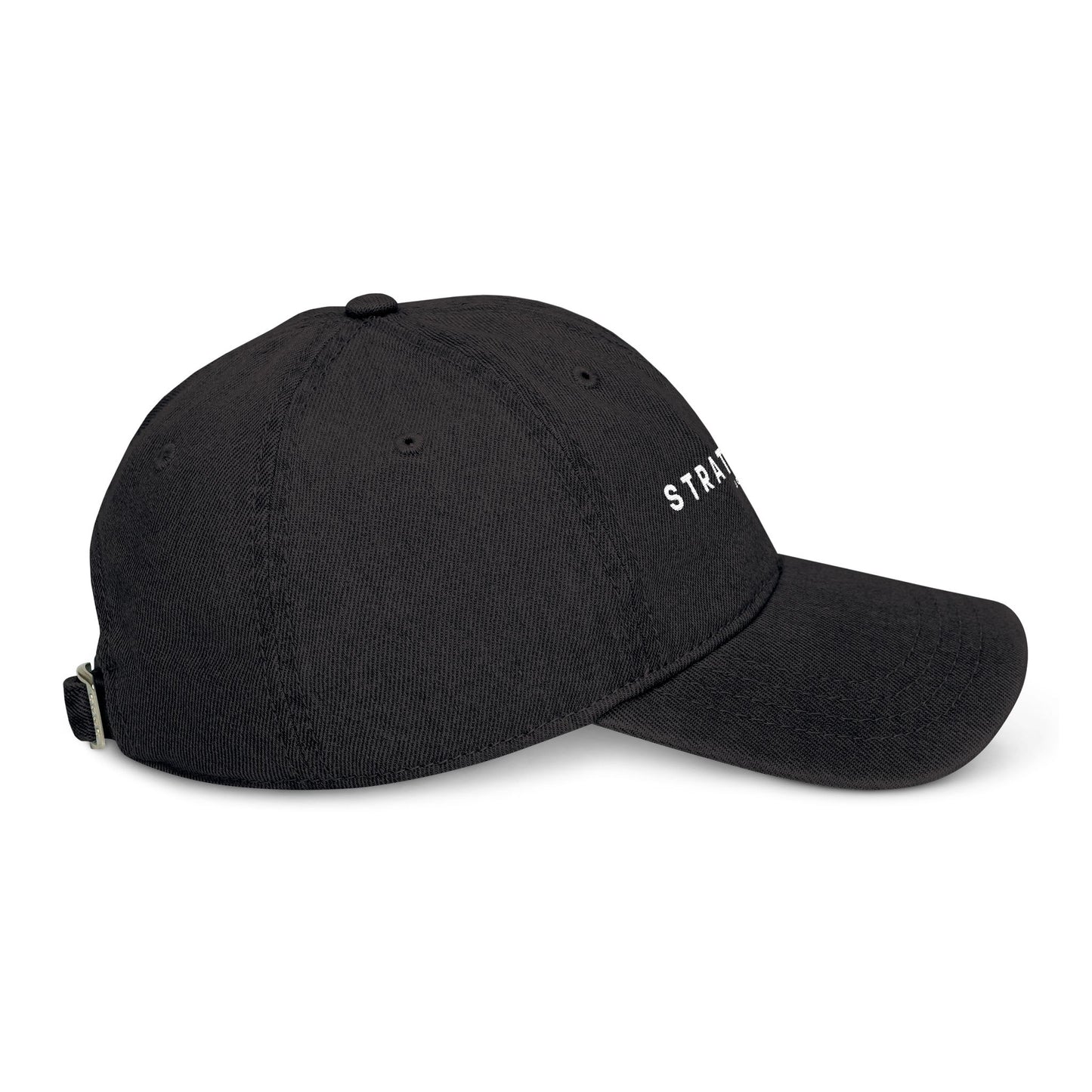Strategist Embroidered Denim Hat - Casual Style for Trendsetters.