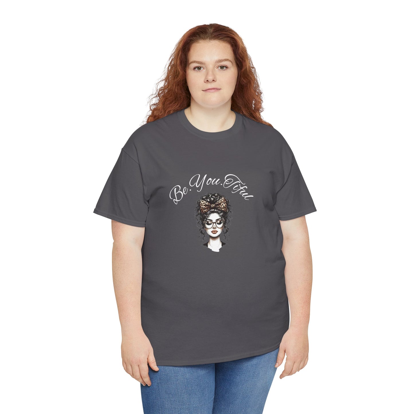 Be You Tiful Unisex Heavy Cotton Tee - Inspirational Graphic Tee for Self-Expression