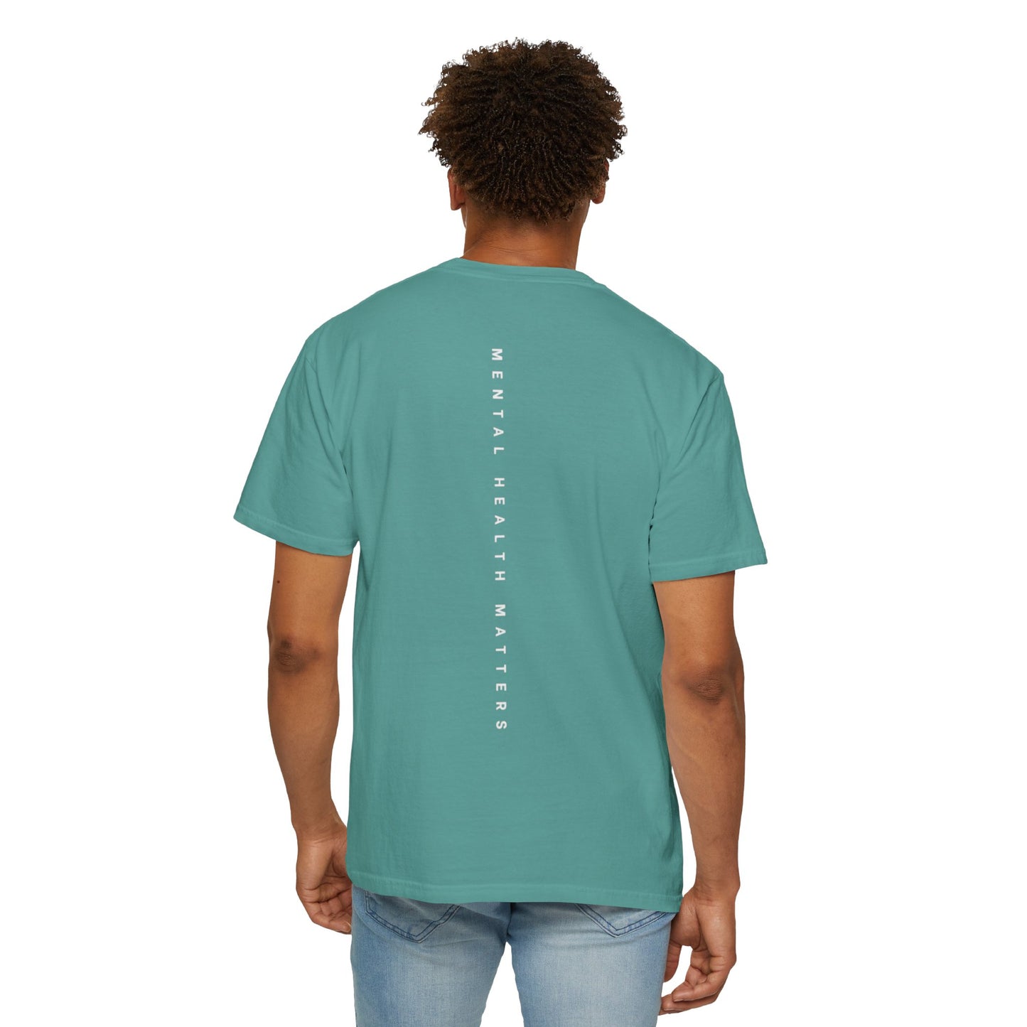 Unisex Garment-Dyed T-shirt: 'Mental Health Matters' Inspirational Tee
