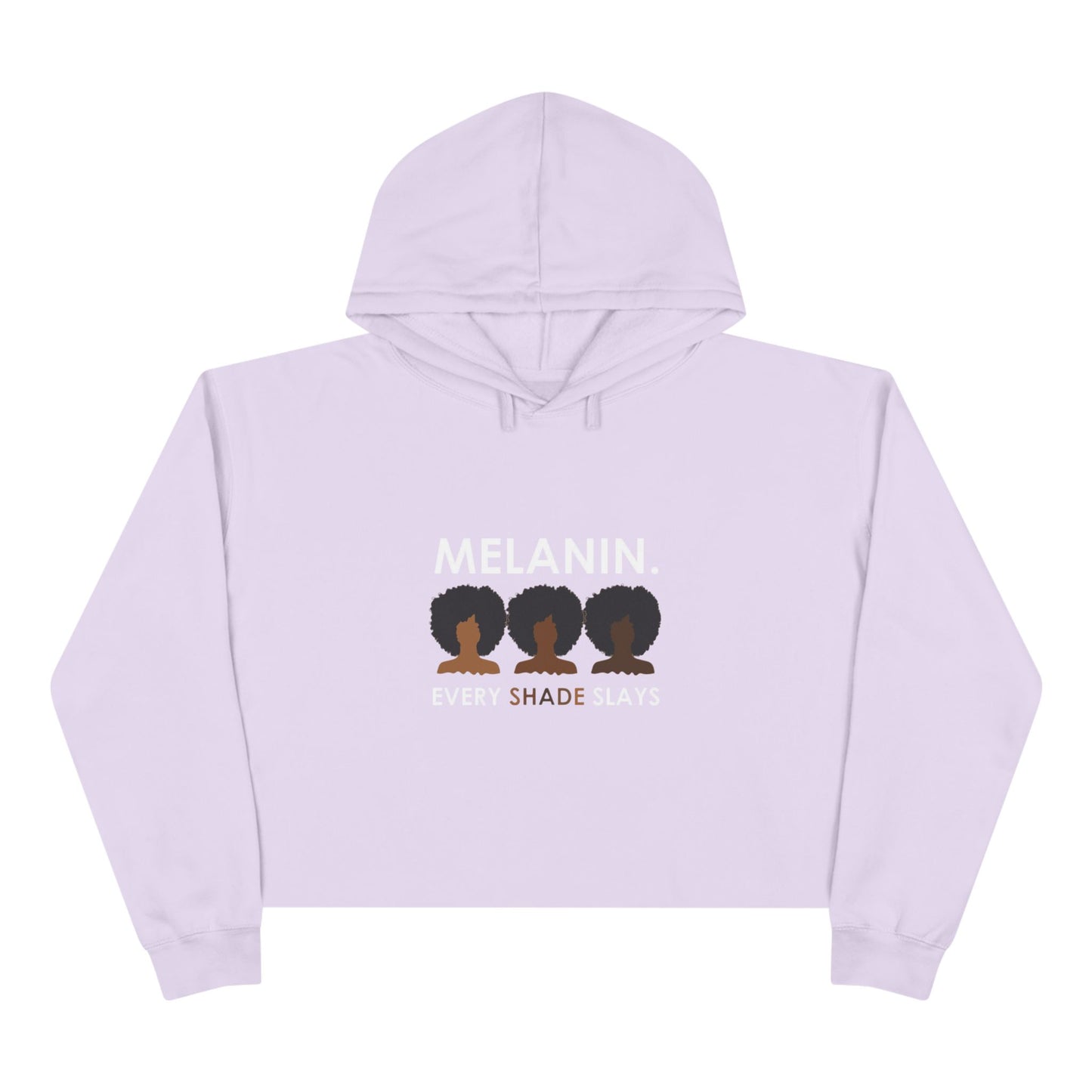Melanin Crop Hoodie - Every Shade Slays Fashion for Empowerment.