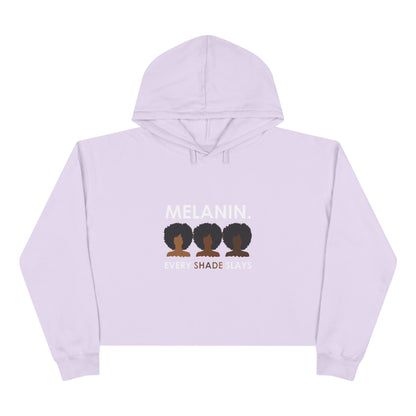 Melanin Crop Hoodie - Every Shade Slays Fashion for Empowerment.