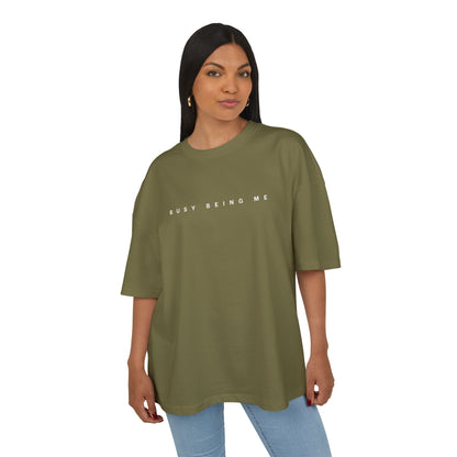 Casual Box Tee - Busy Being Me Black T-Shirt for Everyday Comfort