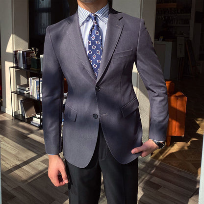 Casual Business All-match Double Breasted Suit Jacket