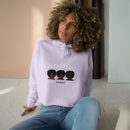 Melanin Crop Hoodie - Every Shade Slays Fashion for Empowerment.