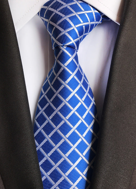 Silk tie luxurious striped Plaid tie