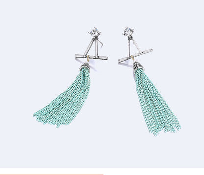 Fashion Earrings Women Long Tassel Earrings