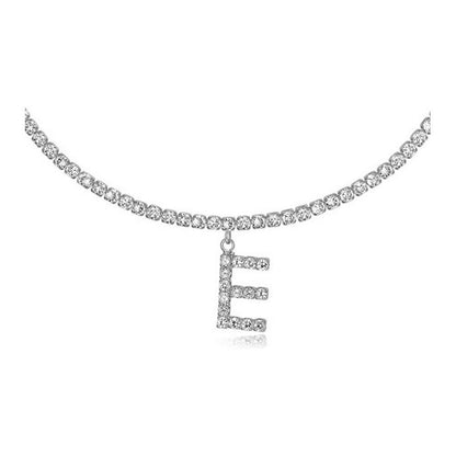 Europe And America Creative Decorative Diamond Letters Necklace Fashion Jewelry