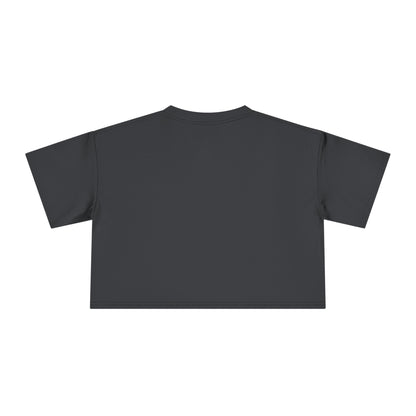 Cute Cat Graphic Women's Crop Tee - Stylish Black Top for Casual Outings.