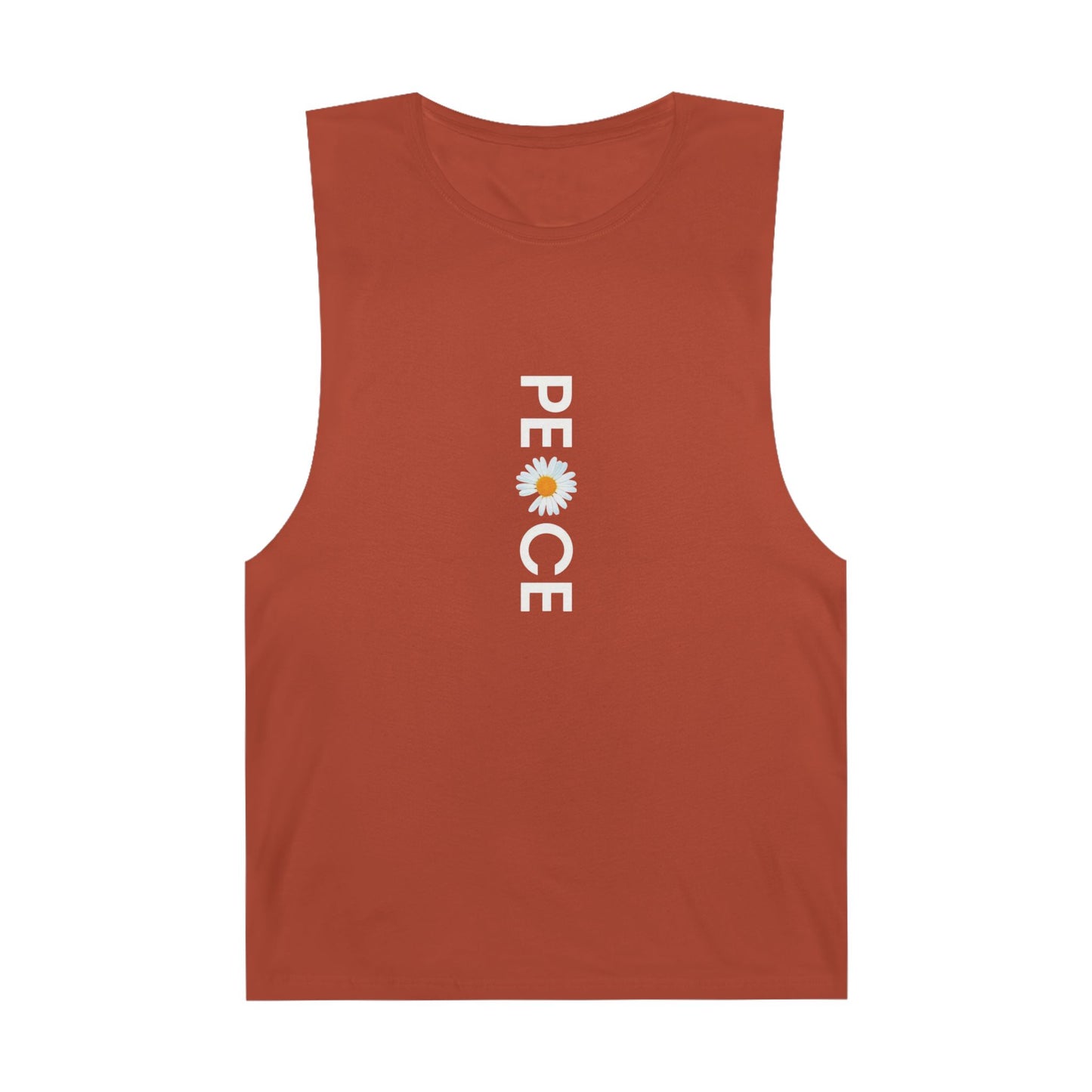 Peace Daisy Unisex Tank Top - Bohemian Style Summer Wear.