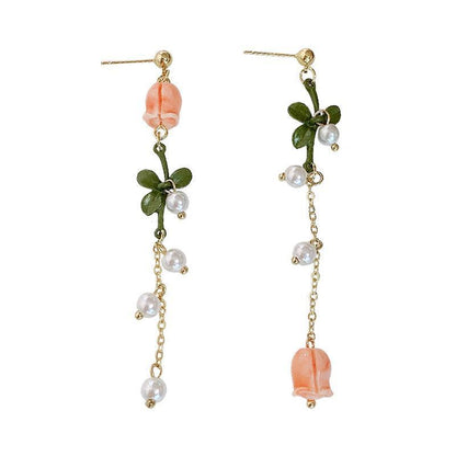 Flower Pearl Light Luxury Earrings