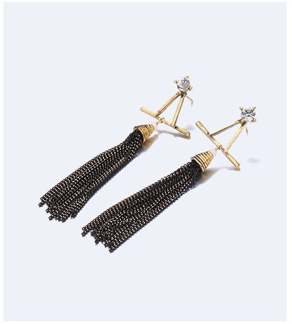 Fashion Earrings Women Long Tassel Earrings