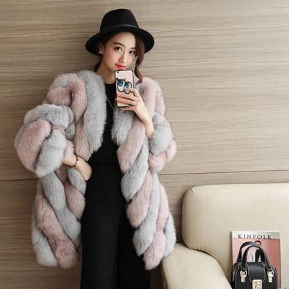 Fashion Personalized Fur Coat For Women.