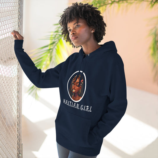 Haitian Girl Fleece Hoodie - Stylish and Comfortable for Everyday Wear