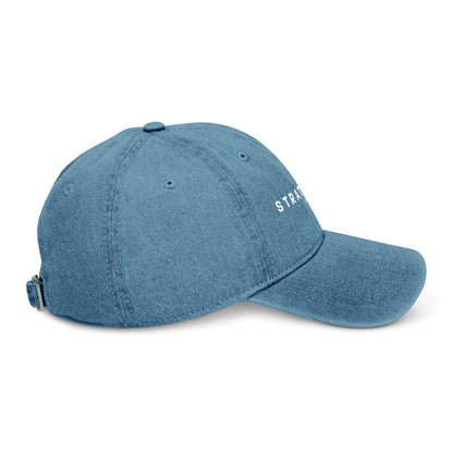 Strategist Embroidered Denim Hat - Casual Style for Trendsetters.