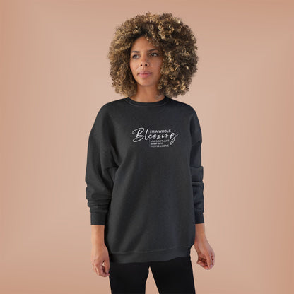 Unisex Eco-Friendly Crewneck Sweatshirt - "I'm a Whole Blessing"