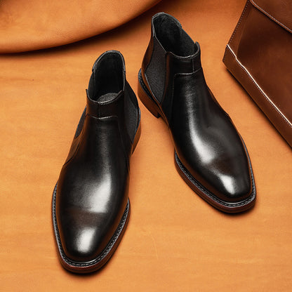 Men's New Formal Business Cowhide Shoes