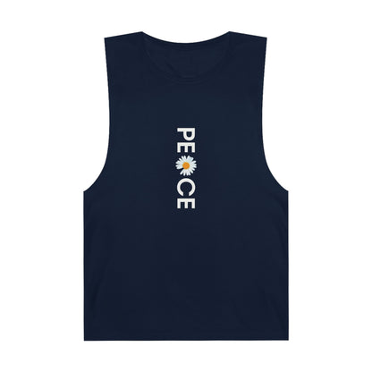 Peace Daisy Unisex Tank Top - Bohemian Style Summer Wear.