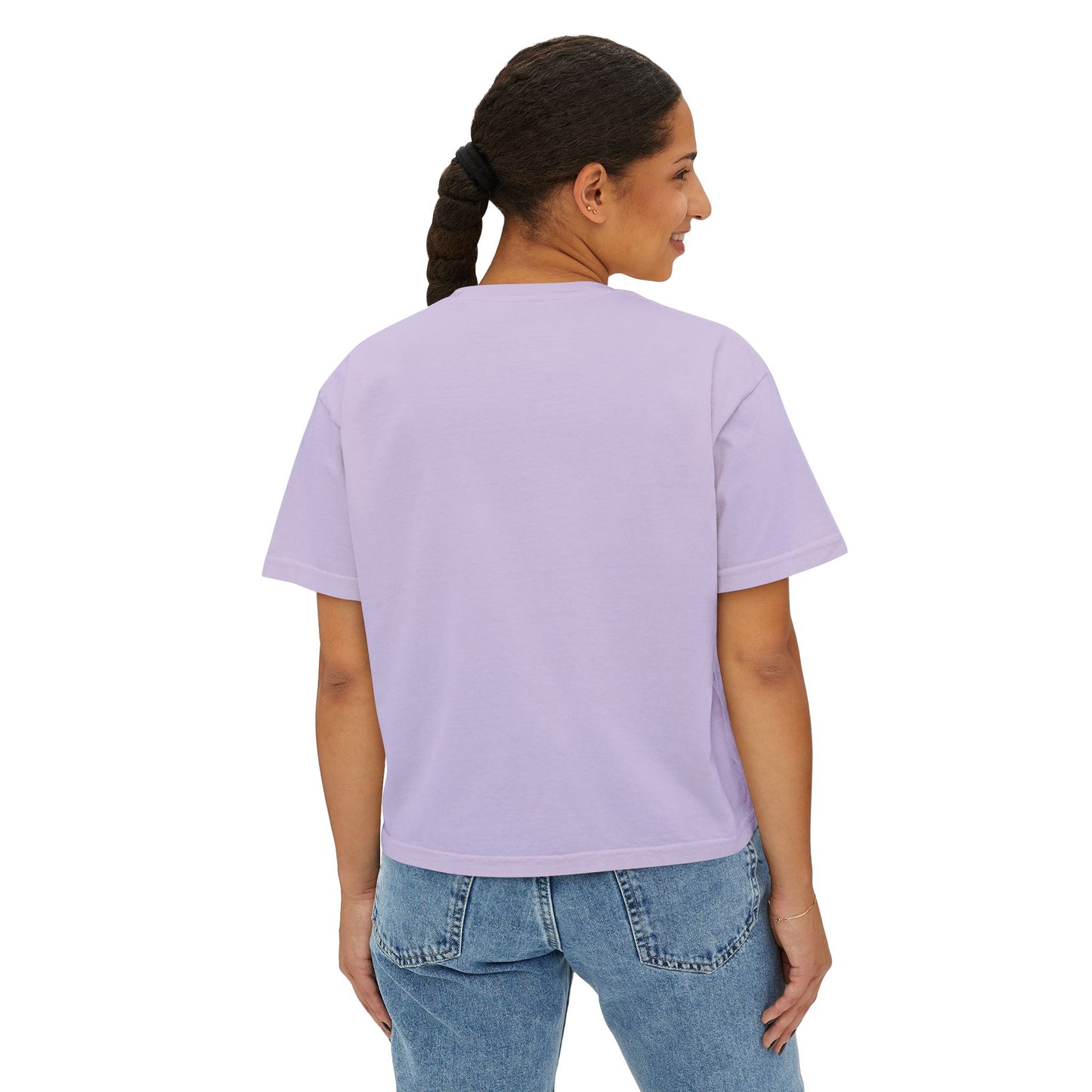 Women's Boxy Tee - "Busy Being Me" - Relaxed Graphic Tee for Everyday Comfort