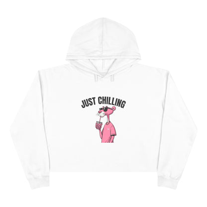 Just Chilling Crop Hoodie - Casual Comfort for Laid-Back Days