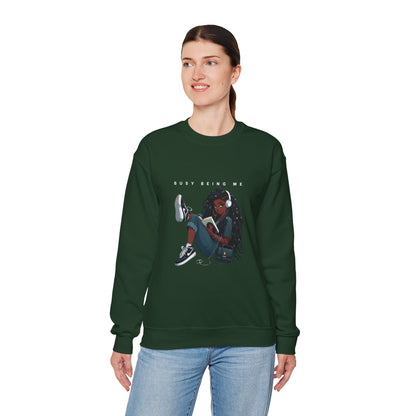 Busy Being Me Crewneck Sweatshirt – Cozy Unisex Pullover for Effortless Style