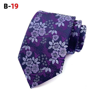 Tie New Paisley Polyester Men's Big Flower Tie Suit Wedding Best Man Tie Formal Wear