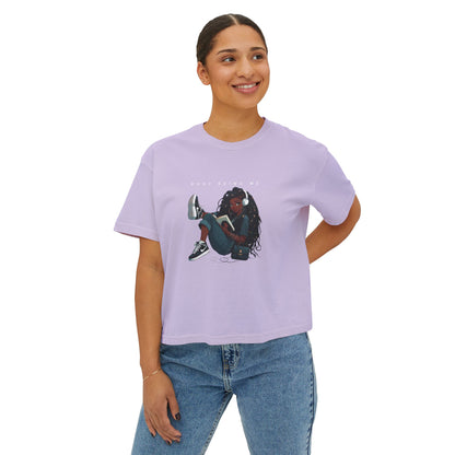 Women's Boxy Tee - "Busy Being Me" - Relaxed Graphic Tee for Everyday Comfort