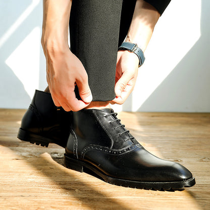 Vintage Men's Mid Top Leather Boots