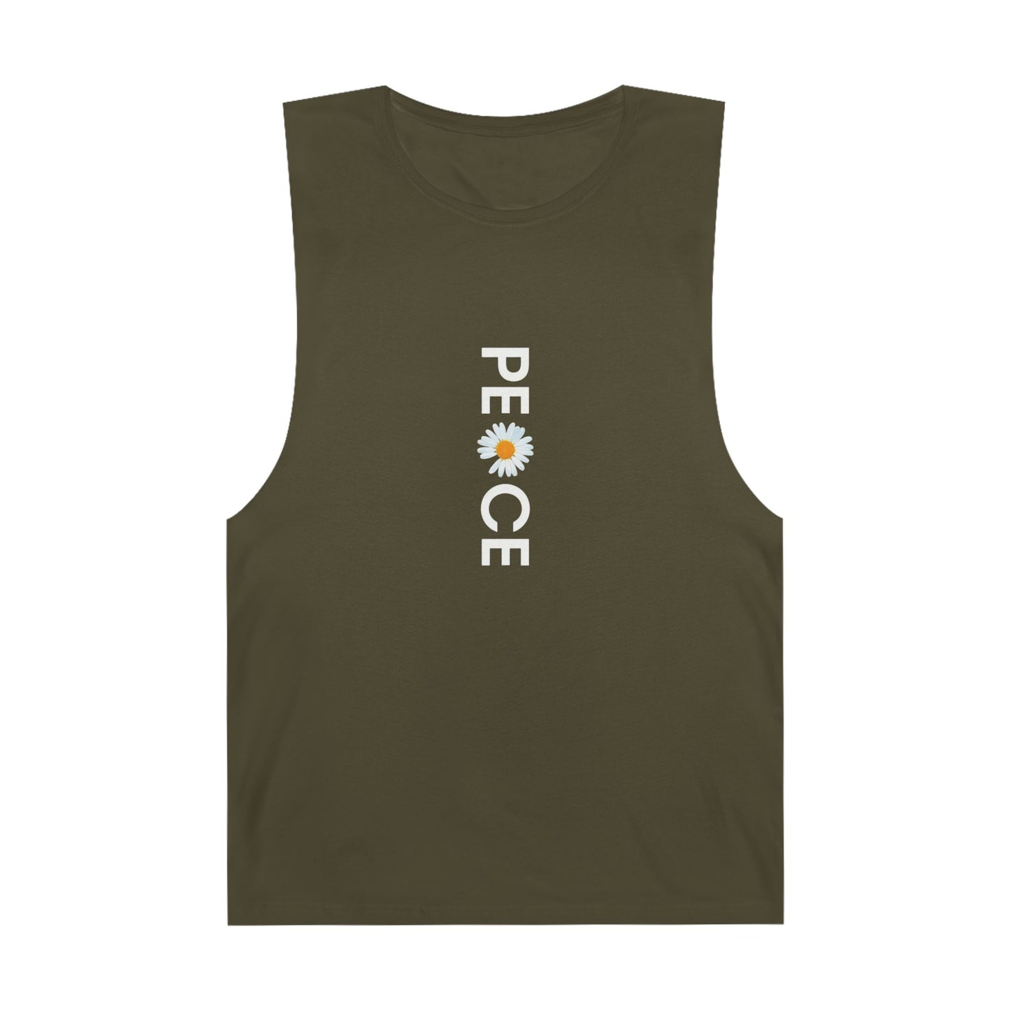 Peace Daisy Unisex Tank Top - Bohemian Style Summer Wear.