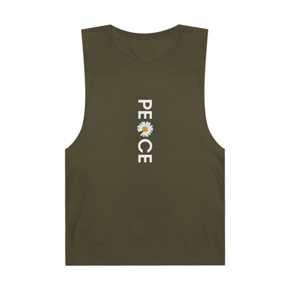 Peace Daisy Unisex Tank Top - Bohemian Style Summer Wear.