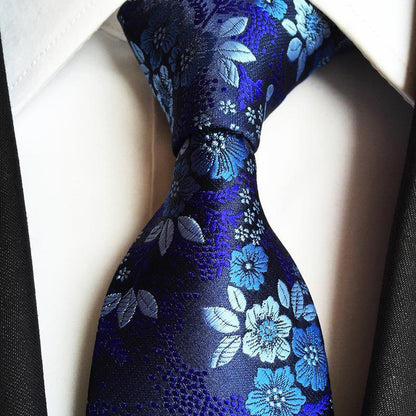 Tie New Paisley Polyester Men's Big Flower Tie Suit Wedding Best Man Tie Formal Wear