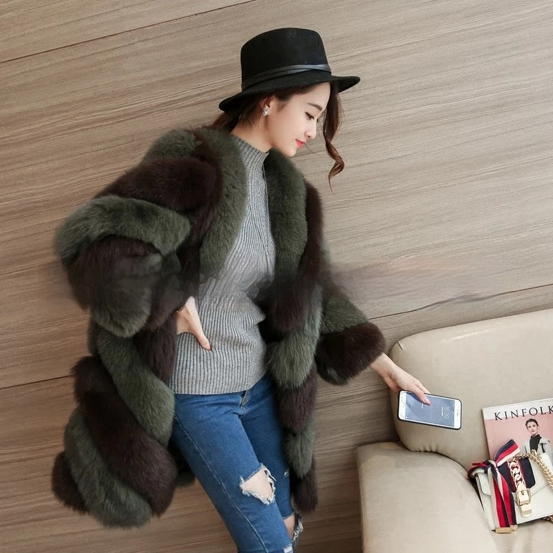 Fashion Personalized Fur Coat For Women.