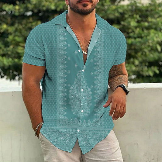 Printed Fashion Short Sleeve Polo Shirt