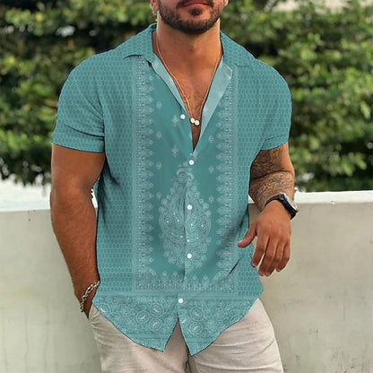 Printed Fashion Short Sleeve Polo Shirt