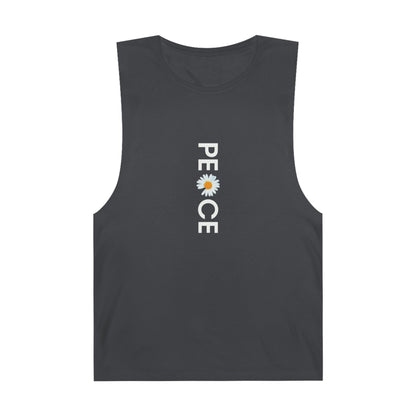 Peace Daisy Unisex Tank Top - Bohemian Style Summer Wear.
