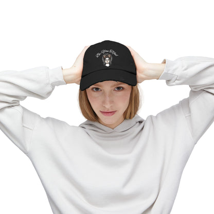 Unisex Distressed Cap - 'Be You, Fuld' Inspirational Hat