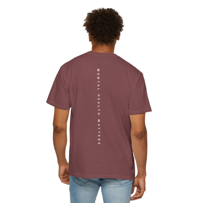 Unisex Garment-Dyed T-shirt: 'Mental Health Matters' Inspirational Tee