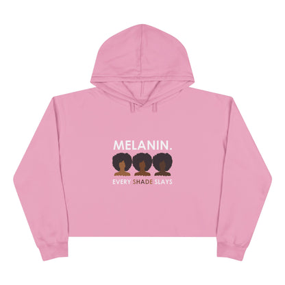 Melanin Crop Hoodie - Every Shade Slays Fashion for Empowerment.