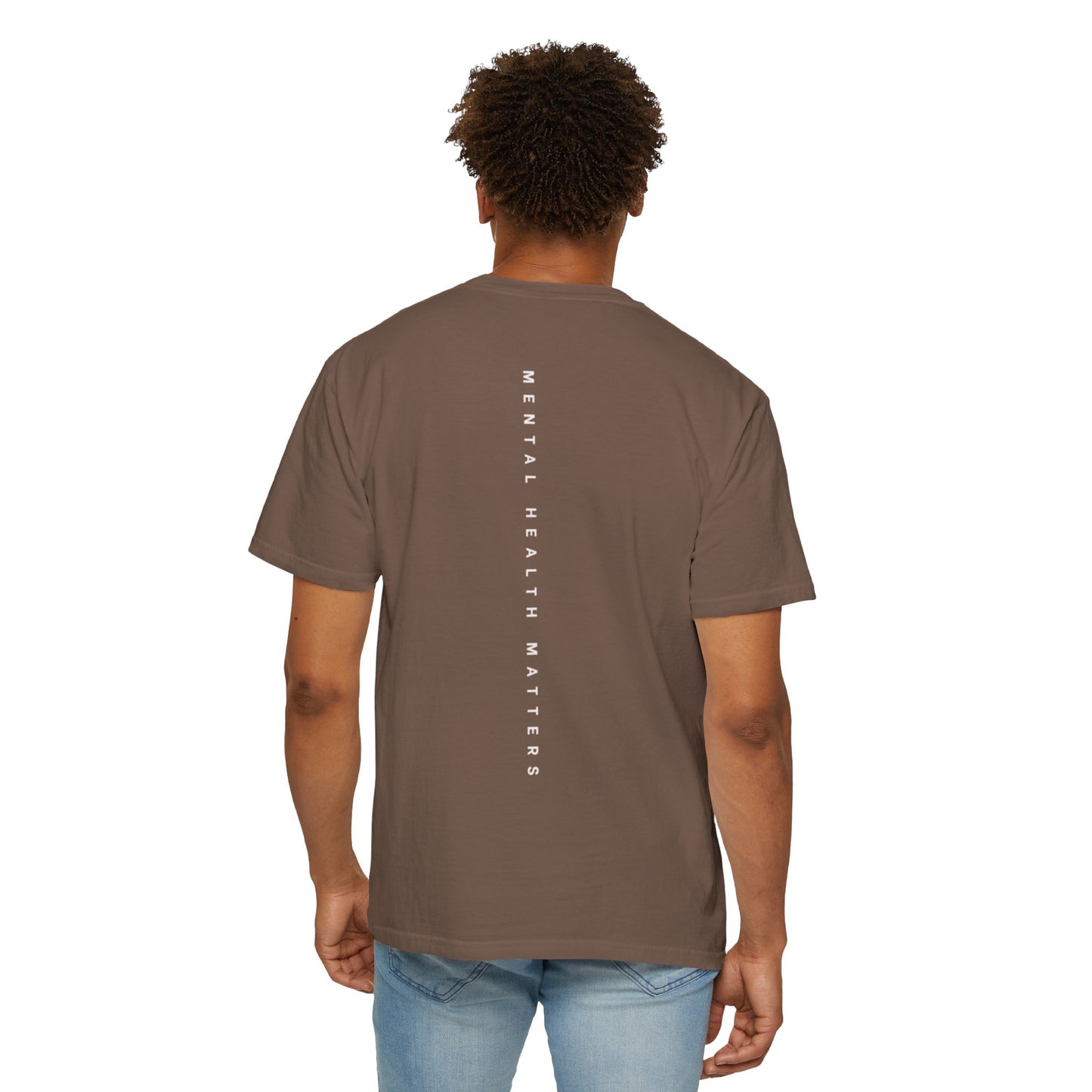 Unisex Garment-Dyed T-shirt: 'Mental Health Matters' Inspirational Tee