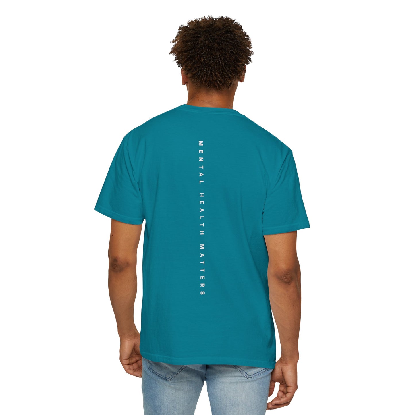 Unisex Garment-Dyed T-shirt: 'Mental Health Matters' Inspirational Tee