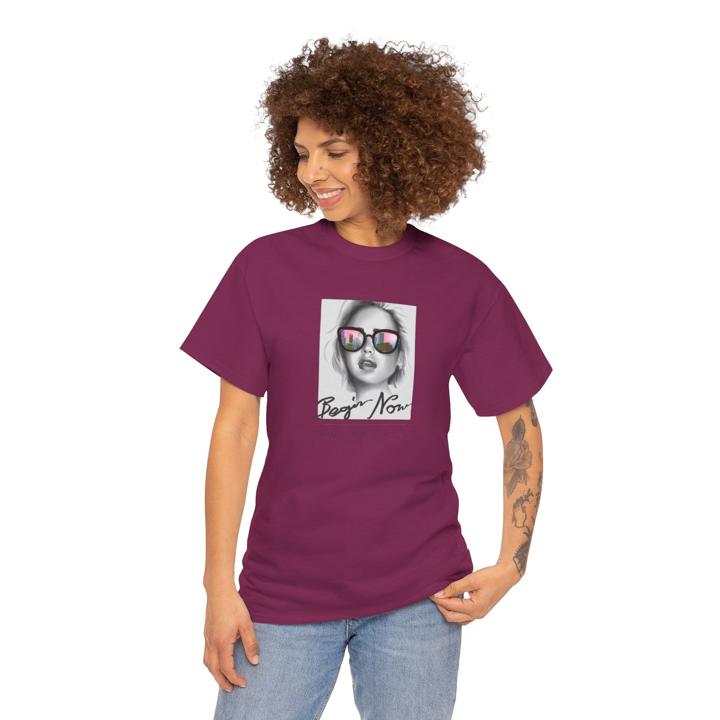 Bojan Now Unisex Heavy Cotton Tee - No Excuse Graphic Tee